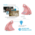 thumbnail image 5 of "Ratón Vertical Inalámbrico Recargable Ergonómico De 2,4 G  Genérica C18 Lab.G, Rosa ", 5 of 5