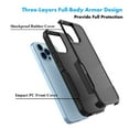 thumbnail image 3 of MOHEYO Shockproof Case Protective Heavy Duty Dual Layer Cover Compatible with Apple iPhone 14 Plus - Black, 3 of 9