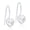 Crystal, variant on Blomdahl | Nickel Free | Medical Plastic Heart Crystal Pendant Earrings | Best Choice For Sensitive Ears
