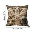 thumbnail image 3 of TanSiDing Cute Cat Pillowcase Hidden Zipper Pet Lover Gift Soft Nylon Decorative Throw Pillow Cover for Bedroom Sofa Living Room Office Decor 17.72in, 3 of 6