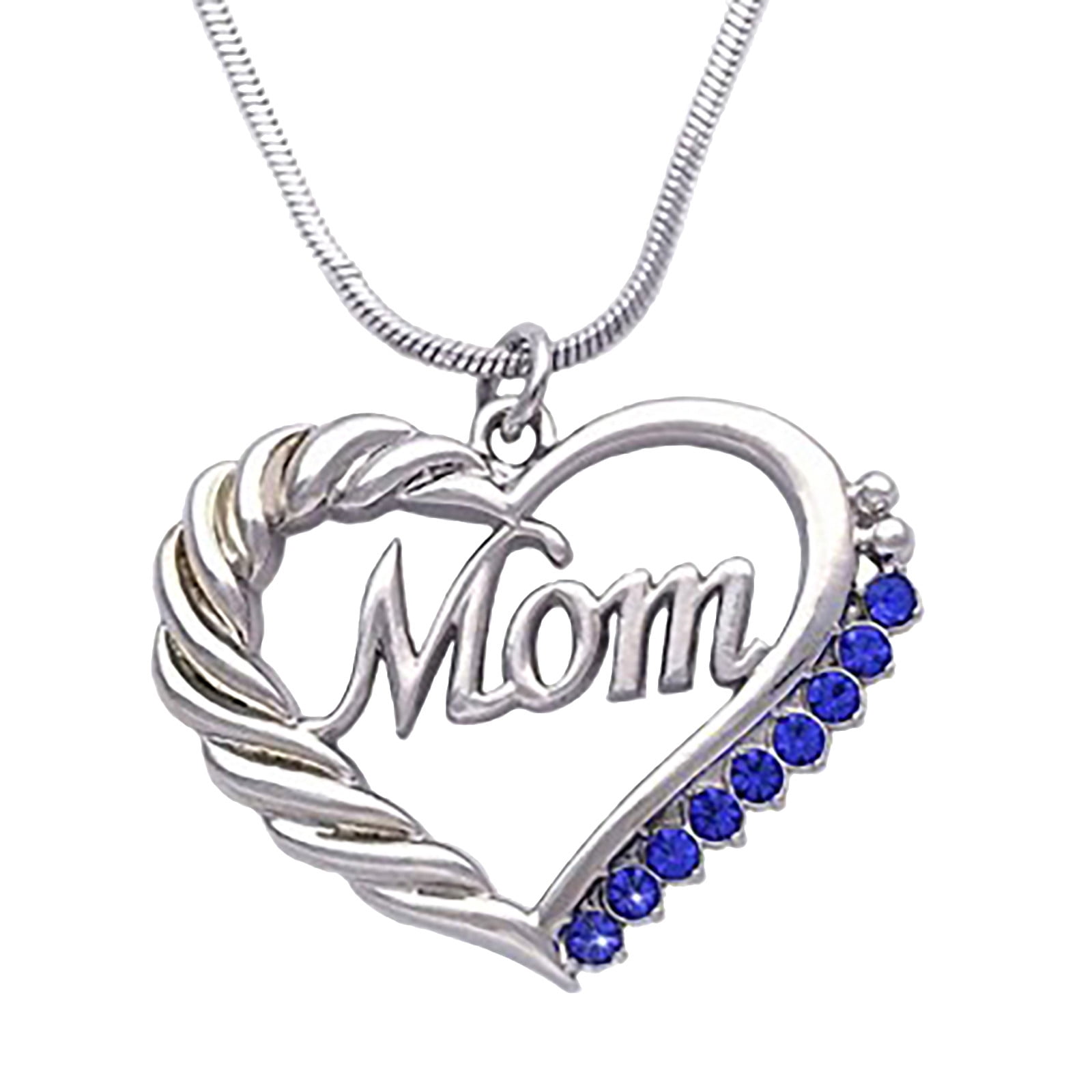 mama-c♥️ XZNGL Mothers Day Pendant Necklace Creative Love Zircon