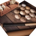 thumbnail image 2 of 6'x9' Area Rugs, Baseball Indoor Outdoor Area Rug for Living Room Bedroom, Farmhouse Retro Sport Theme Brown Wooden Grain Washable Bathroom Rugs Kitchen Floor Carpet Mats Home Decor Aesthetic, 2 of 8