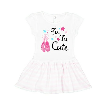 

Inktastic Tu Tu Cute- ballet dancing shoes Gift Toddler Girl Dress