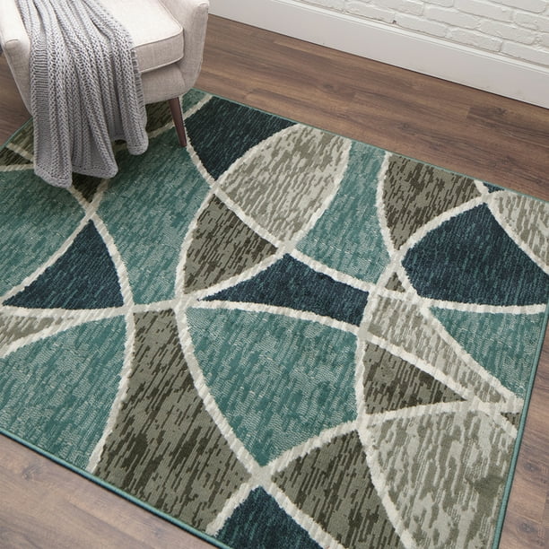 Mainstays Modern Indoor Area Rug, Multi, 8x10