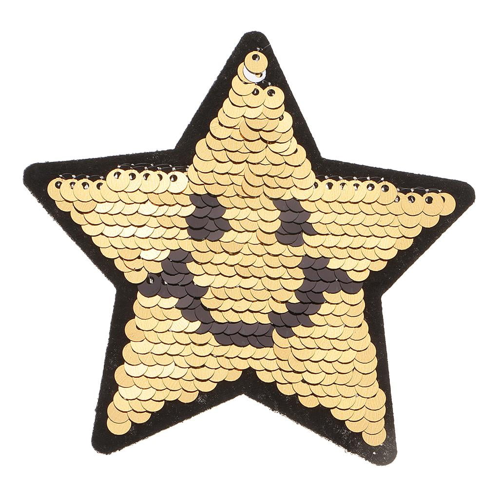 stars eyes patches reversible change color sequins sew on patches for clothes CA 