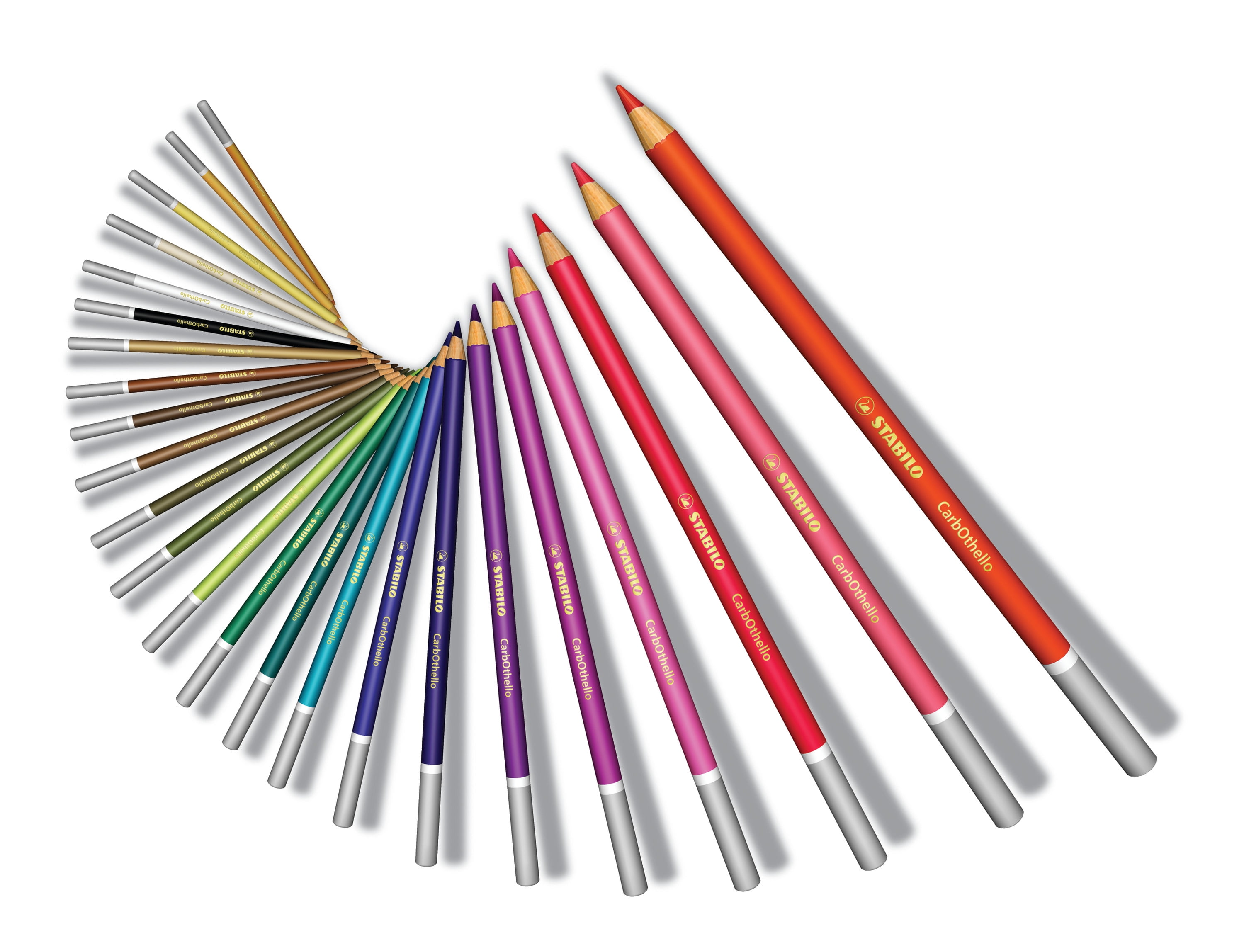 Coffret bois de 60 crayons de couleur fusain pastel CarbOthello