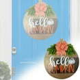 thumbnail image 2 of ​​GiLiling White Pumpkin Welcome Hanging Sign Front Door Decor Fall Porch Decorative Wooden Plaque Rustic Farmhouse Wall Accent for Garden Gate Entryway Greeting Embellishment​​, 2 of 8