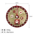 thumbnail image 3 of Falda para árbol de Navidad de 60 cm, cubierta para pie de árbol de Navidad roja, alfombra para árbol de Navidad con copos de nieve de Papá Noel, base para decoración, 3 of 5