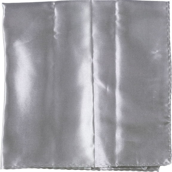 Tags Weekly Mens Solid Pocket Square, Grey, One Size