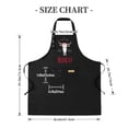 thumbnail image 4 of 2 Pack Adjustable Bib Apron with Fun Cow Design ' Not My First ROEO ' 2 Pockets Perfect for Cooking for Men & Women, 4 of 5