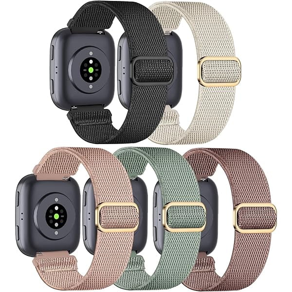wonima11 5 Pack Elastic Nylon Watch Band Compatible with Amazfit Bip 6/ Bip 5/Gtr 4/Gtr 3/Gtr 2/47mm/Balance, 22mm Elastic Watch Strap for Men and Women