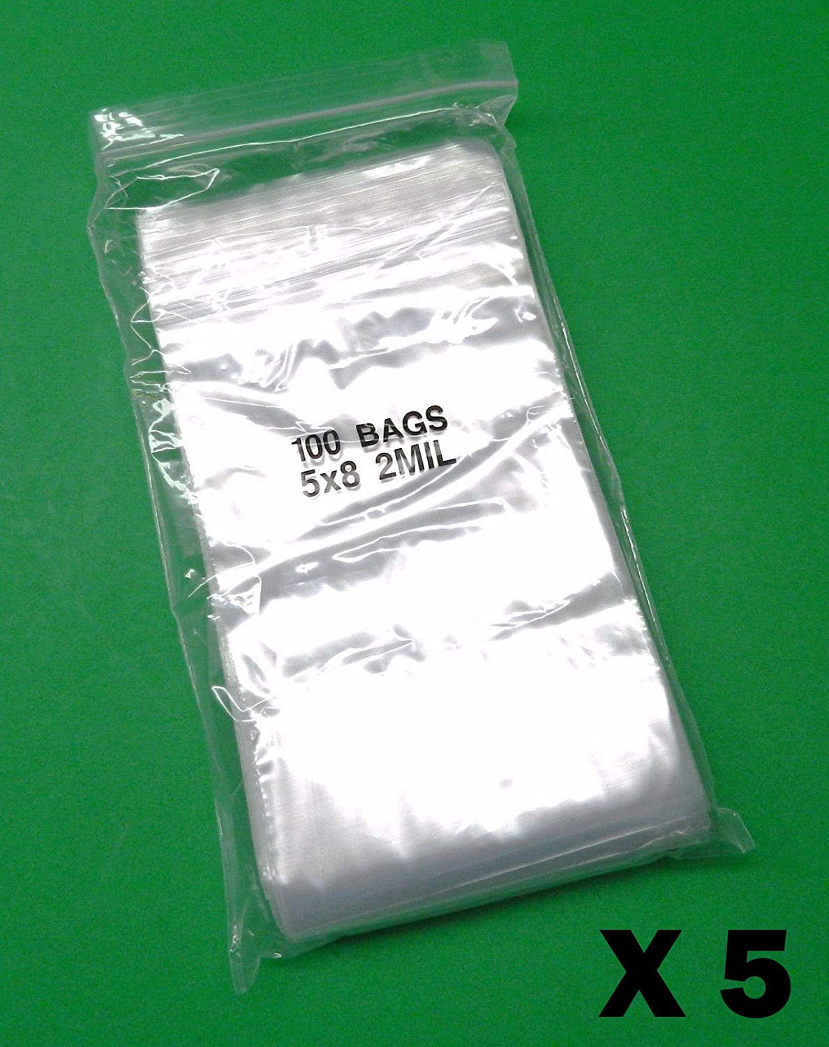 iMBAPrice 2 Mil Clear Plastic Reclosable Ziplock Bags 3x4-500bags 