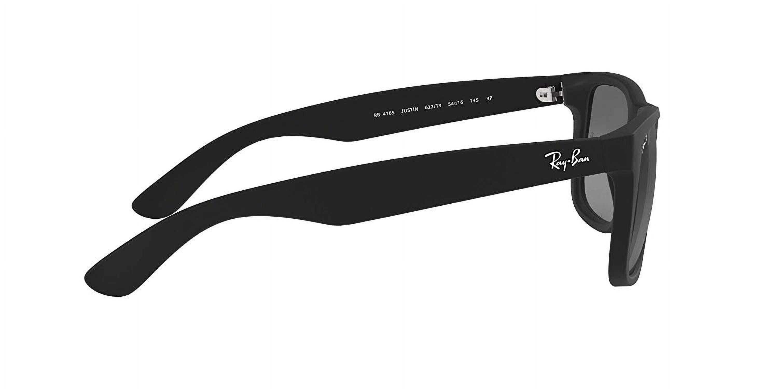 Ray-Ban RB4165 JUSTIN 622/T3 55M Black Rubber/Polarized Grey