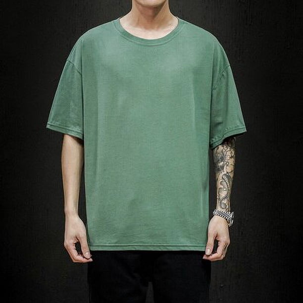 Nueva camiseta de verano para hombre 2022, camiseta sólida a la moda para hombre, camisetas informales de algodón de manga corta de gran tamaño Hip Hop para hombre, ropa de calle para hombre Tan Jianjun unisex
