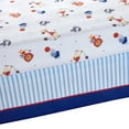 thumbnail image 3 of Lanco Future All-Star 3 Piece Baby Nursery Crib Bedding Set Blue/Grey, Bed Size 33 x 42, 3 of 4