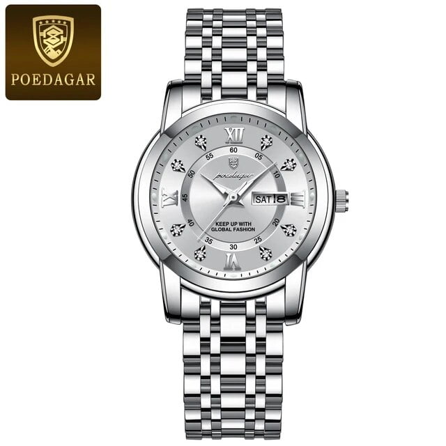 Poedagar women wristwatch luxury quartz ladies watch 