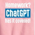 thumbnail image 2 of Instant Message - Homework ChatGTP Has It Covered - Toddler And Youth Crewneck Fleece Sweatshirt, 2 of 5