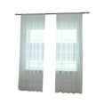 thumbnail image 2 of TIELUTT Leaves Sheer Curtain Window Voile Drape 1 Panel Fabric Winter Thermal Curtains Portable Curtain Curtains 40 Inches Long 32 Length Curtains Linen Total Curtains, 2 of 6