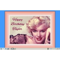 Marilyn Monroe Edible Cake Image Birthday Decoration Cake Topper