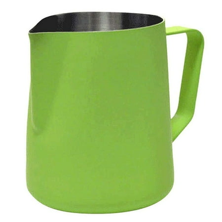 

WELPET 350 ml of thick water Stainless steel Foaming Cafe In steel Latte Art Pot Milk Jug - Green