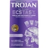 Trojan Her Pleasure Ecstasy Lubricated Condoms - 10 Count