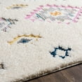 thumbnail image 6 of Surya Lofty 94x122" Rectangle Contemporary Fabric Rug in White/Pink, 6 of 7