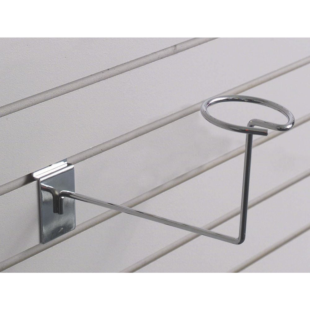 HUBERT Slatwall Hat Display, Chrome