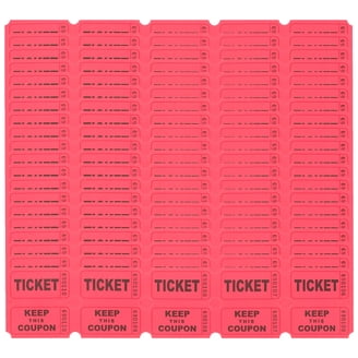 Indiana Ticket Co. Blue Drink Roll Tickets, 2000 Per Roll Single Roll 1x2 Tickets For Admission Events Fundraisers Prizes