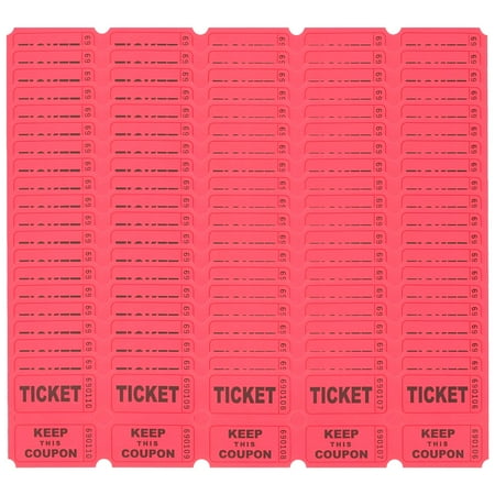 CCOCC 100pcs Paper Raffle Tickets,Event Tickets,Labels,Universal Tickets for Multiple Uses