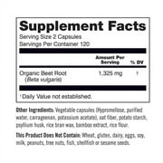 NatureWise Beet Root Capsules 1300mg with Organic Beetroot - Nitric Oxide Booster for Circulation and Heart Health Support - Vegan, Gluten-Free, Non-GMO - 240 Capsules[4-Month Supply]