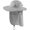 Light Gray, variant on Prefer Mens UPF 50+ Sun Protection Cap Wide Brim Fishing Hat with Neck Flap Sun Hat for Men Women
