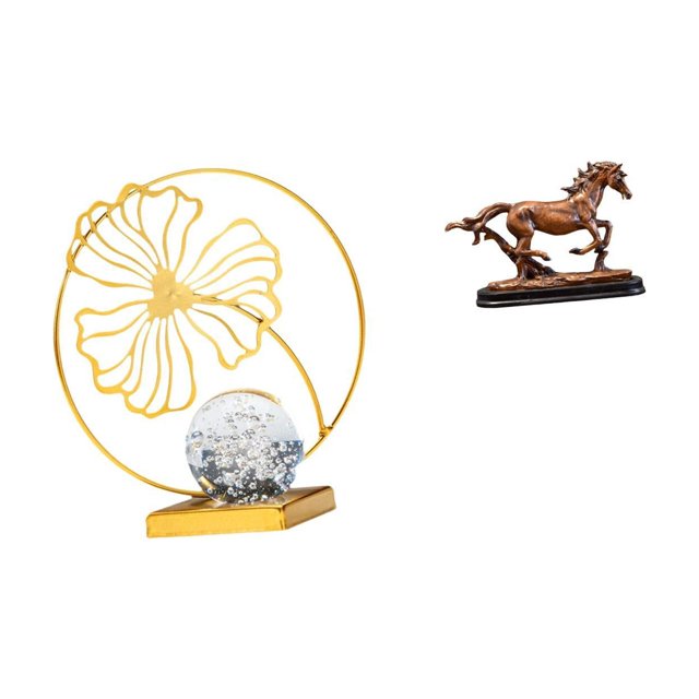 Estatua de hoja,Estatua de hoja para decoración del hogar,manualidades y obras de arte.,Figura de caballo,Escultura de figura de caballo en miniatura coleccionable,Estatua de animal de adorno