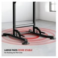 thumbnail image 3 of Pull Up Bar Station, Adjustable Multifunction Power Tower Dip Bar Station Home Gym Strength Training Workout Equipment for Pull-up Push-up Dips (Black-Classic)., 3 of 6