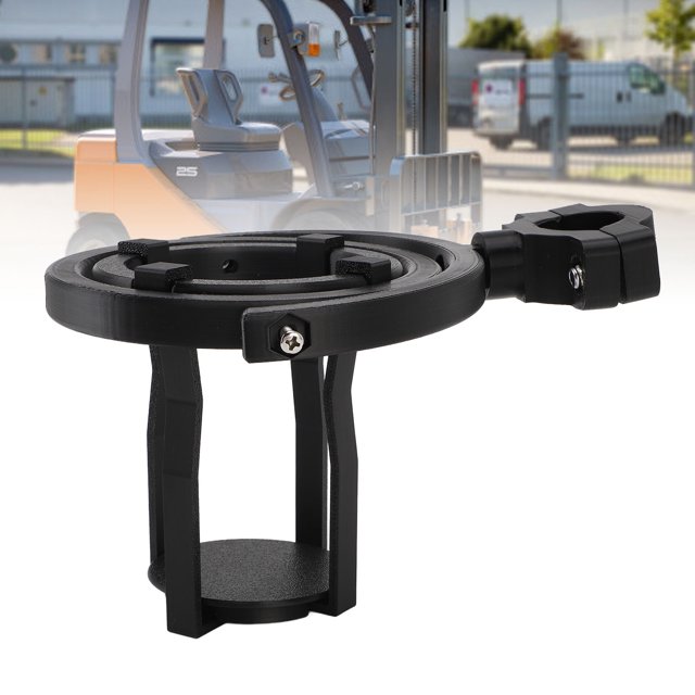 Soporte De Taza De Autocontrol Ajustable, Material De Plástico Resistente Instalación Fácil De Copa Giroscópica Anti Derrame Ampliamente Aplicable Para Scooter Eléctrico Negro