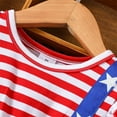 thumbnail image 4 of WUANDIXFA Independence Day Clothes for Girls Baby Girl 4th of July Outfit Flag Smocked Dress Toddler Girl Fourth of July Dress Memorial Day Clothes Red,5-6 Years, 4 of 7
