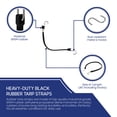 thumbnail image 5 of Tarps Now 41" EPDM Rubber Tarp Straps with Metal S Hooks for Scaffolding - Black (50Pcs), 5 of 9