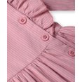 thumbnail image 3 of Vestido Beebay a rayas con botones, rosa, 5 años, 3 of 5