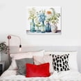 thumbnail image 4 of Nawypu  Wall Art for Living Room Blue and White Hydrangea Flower Canvas Paintings Framed Floral Pictures for Bathroom Bedroom and Kitchen Decoration, 4 of 4