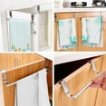 thumbnail image 7 of Tutuviw 2 Pcs Stainless Steel Over Cabinet Towel Bar,Cabinet Door Towel Holder,Over The Door Towel Rack,Kitchen Over Door Towel Holder Storage Organizer for Universal Fit on Kitchen Bathroom Cupboard, 7 of 7