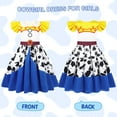thumbnail image 5 of Benylion Jessie Toy Story Girls Summer Dress Child Buzz Lightyear Cosplay Party Outfit Ruffle Sleeve Print Dresses for Kids Princess Costume for 7-8Years, 5 of 6