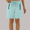thumbnail image 2 of Yuyuzo Shorts for Women High Waisted Drawstring Unisex Quick Drying Shorts with Zipper Pockets, 2 of 6