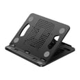 thumbnail image 1 of Bunblic Laptop Stand Notebook Computer Holder Folding Support Portable Base Adjustable Angle Station Laptop Riser for Desk Home Study Black, 1 of 8