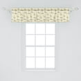 thumbnail image 2 of Ambesonne Nature Window Valance, Spring Garden Sketchy Trees, 54" X 12", Pale Khaki Avocado Green, 2 of 3