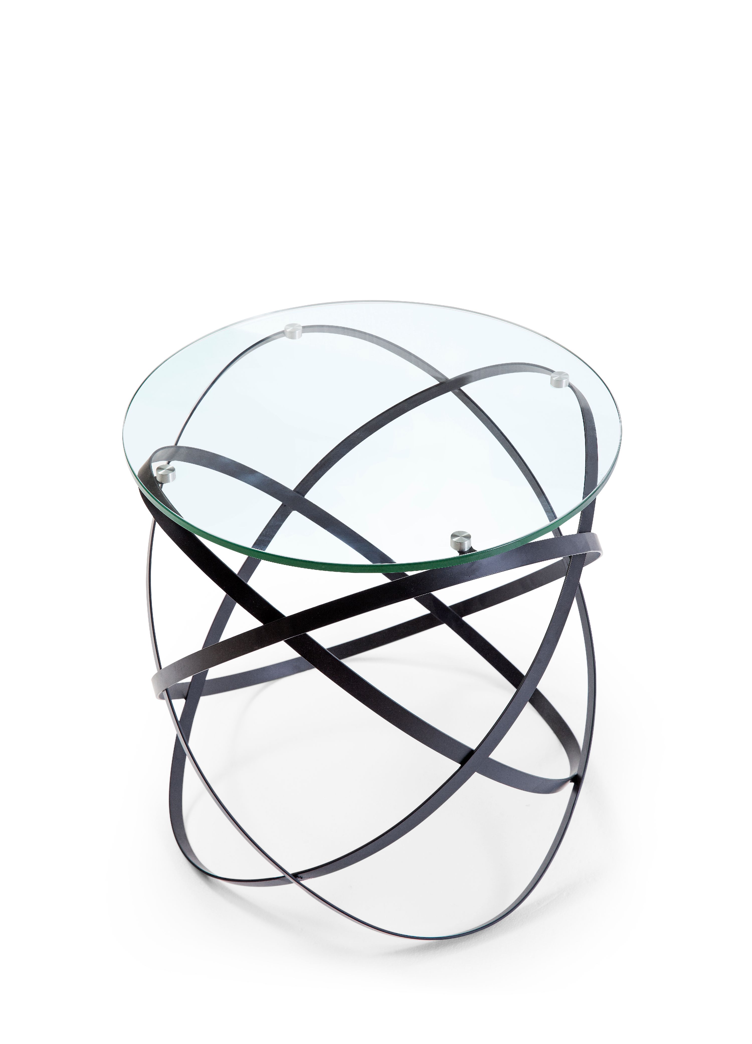 Whiteline Modern Living Black Infinity Contemporary Side Table