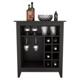 thumbnail image 5 of FM FURNITURE Future Engineered Wood Bar Cabinet with 2 Shelves in Black, 5 of 7