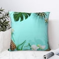 thumbnail image 4 of Wukai Tropical Pineapple Premium Polyester Fleece Pillow Covers with Hidden Zipper Closure,Luxuriously Soft and Durable-22"x22", 4 of 7