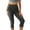 Dark Gray 0810*yoga pants, variant on Capri Leggings for Women Tummy Control High Waisted Yoga Pants Knee Length Workout Gym Running Athletic Fitness Tights Dark Gray 00*yoga pants S
