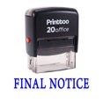 thumbnail image 1 of Printtoo Stamp FINAL NOTICE Self Inking Rubber Stamp Office Stationary-Blue, 1 of 1