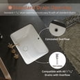 thumbnail image 3 of Los Flexi 20" x 15" White Rectangular Undermount vanity sink with Overflow, Space-Saving Bathroom Sink, 3 of 13