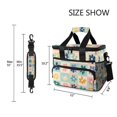 thumbnail image 3 of FORMRS Insulated Cooler Bag 24 Cans Capacity Soft Leakproof Lunch Box with Side Pockets, Green Floral, 3 of 7